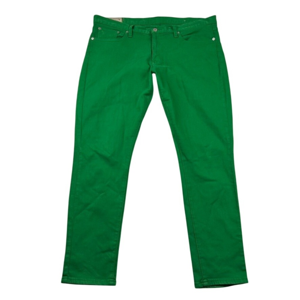 Polo Ralph Lauren Jeans Womens 32 Tompkins Skinny Crop Green Mid Rise Stretch